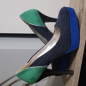Nine & Co. Y2K Color Block Platform Stiletto High Heels